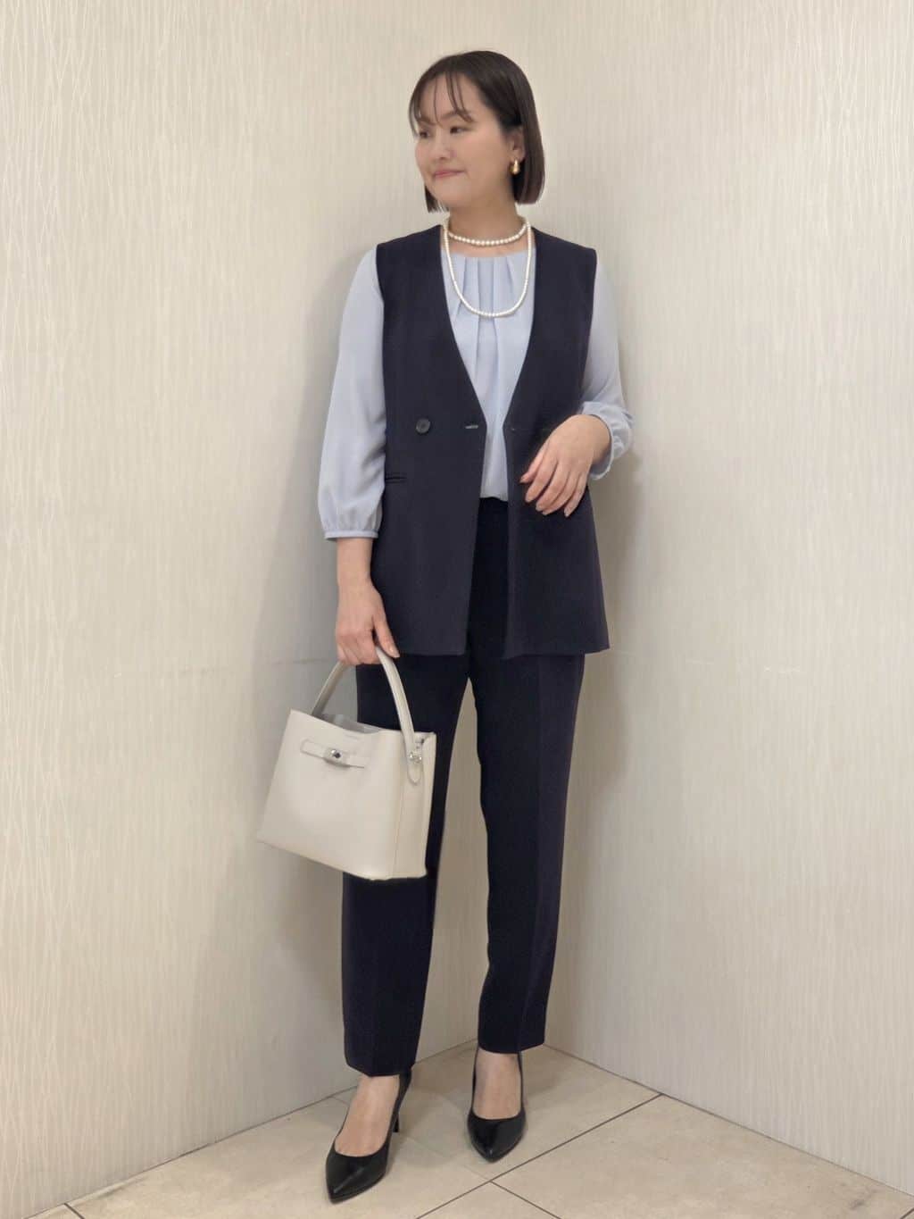 naokoさんの「UNTITLED｜◆【通年活躍/洗えるスーツ】テーラードジャケット」を使ったコーディネート