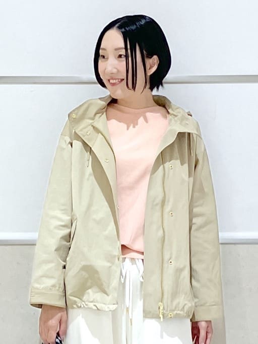 eriko さんの「Dessin｜【撥水/2WAY】フーディーブルゾン」を使ったコーディネート