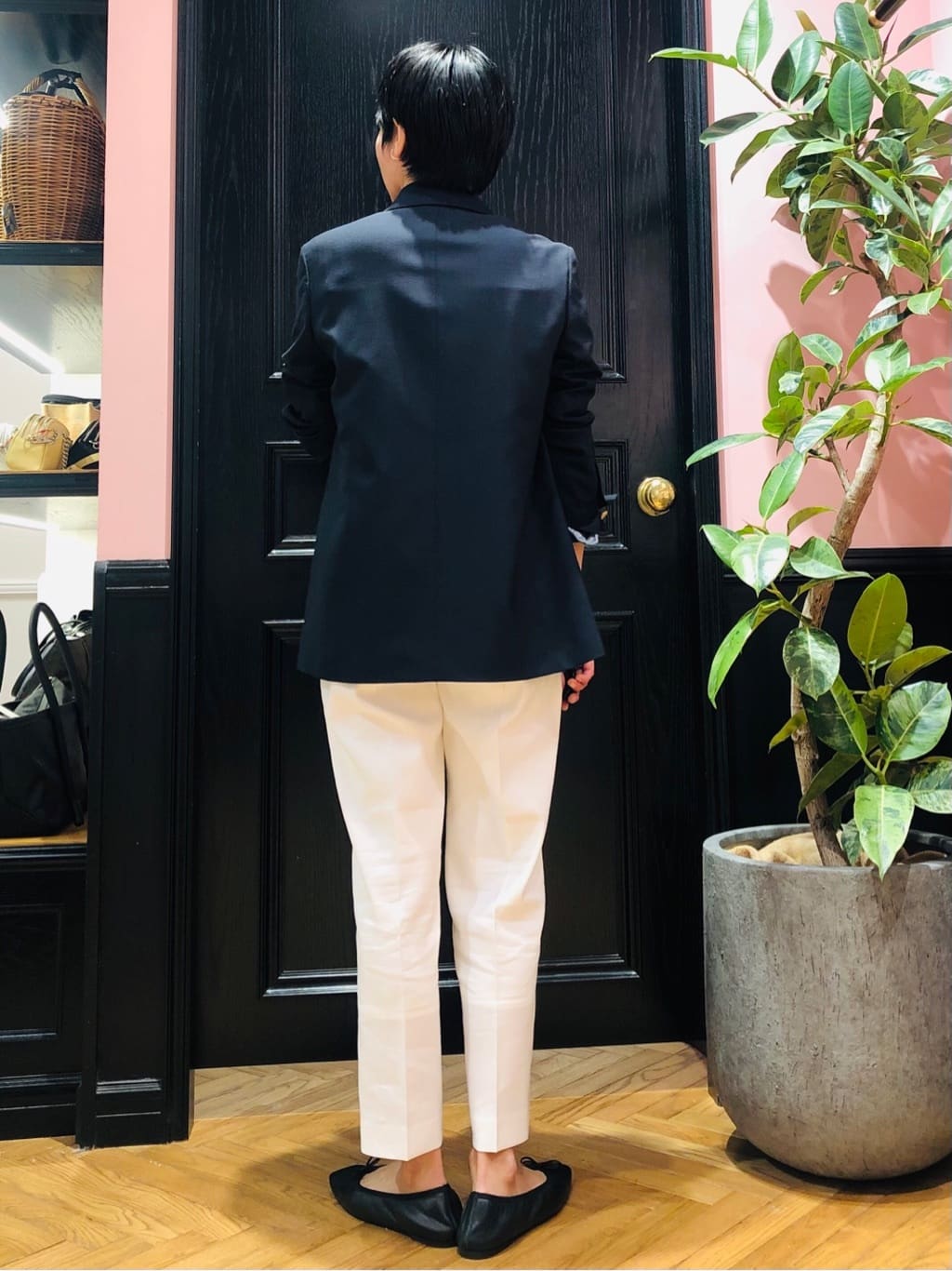 OGATAさんの「DRESSTERIOR｜【ウォッシャブル】コットンリネン テーパードパンツ」を使ったコーディネート