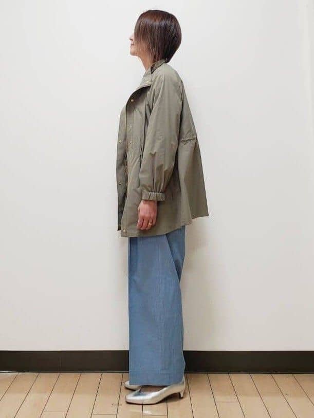 yuuさんの「Reflect｜【撥水】ストレッチタフタミドル丈スタンドカラーコート」を使ったコーディネート