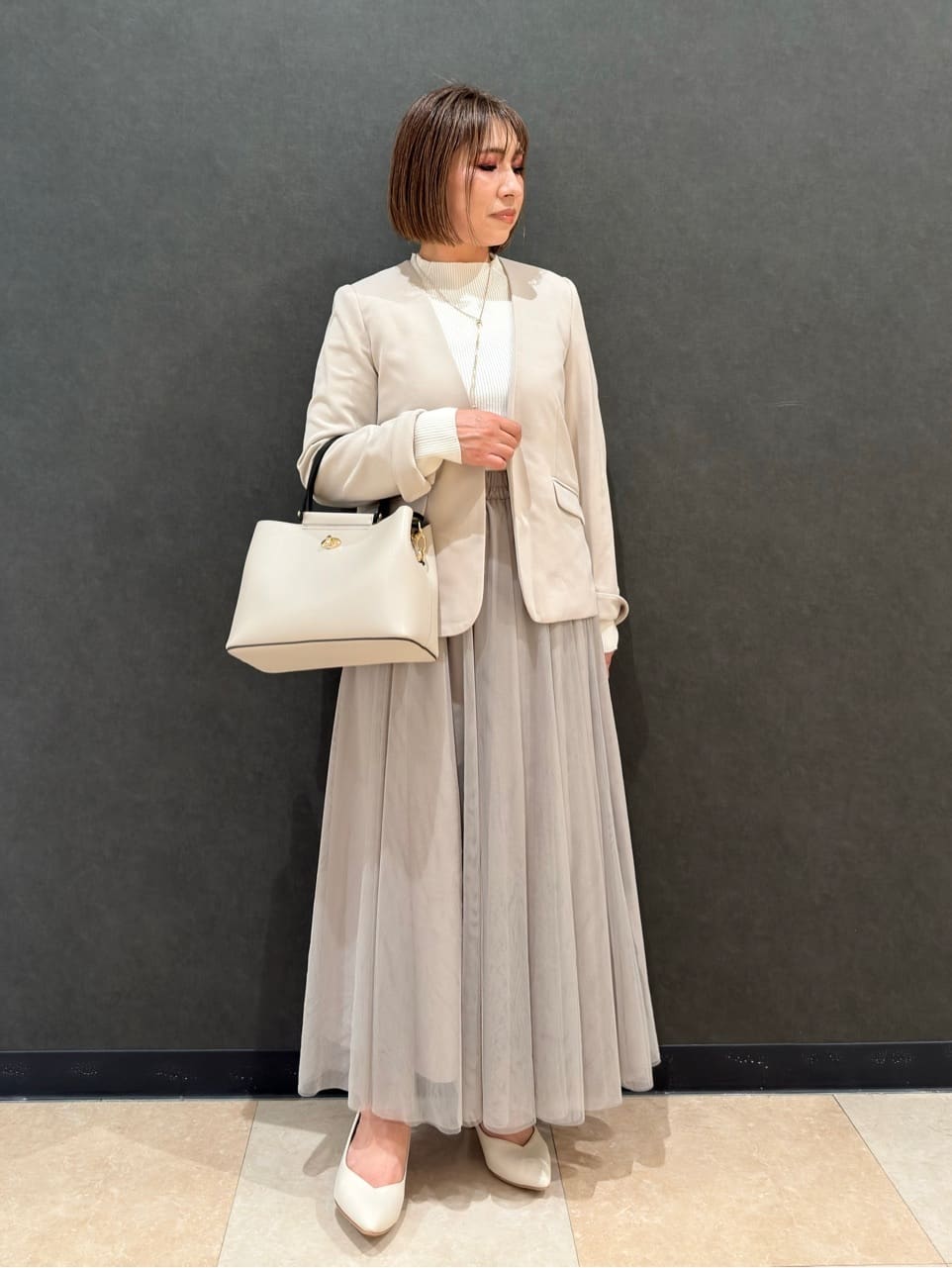 Megさんの「SHOO･LA･RUE｜【セレモニー】5cmヒールパンプス」を使ったコーディネート