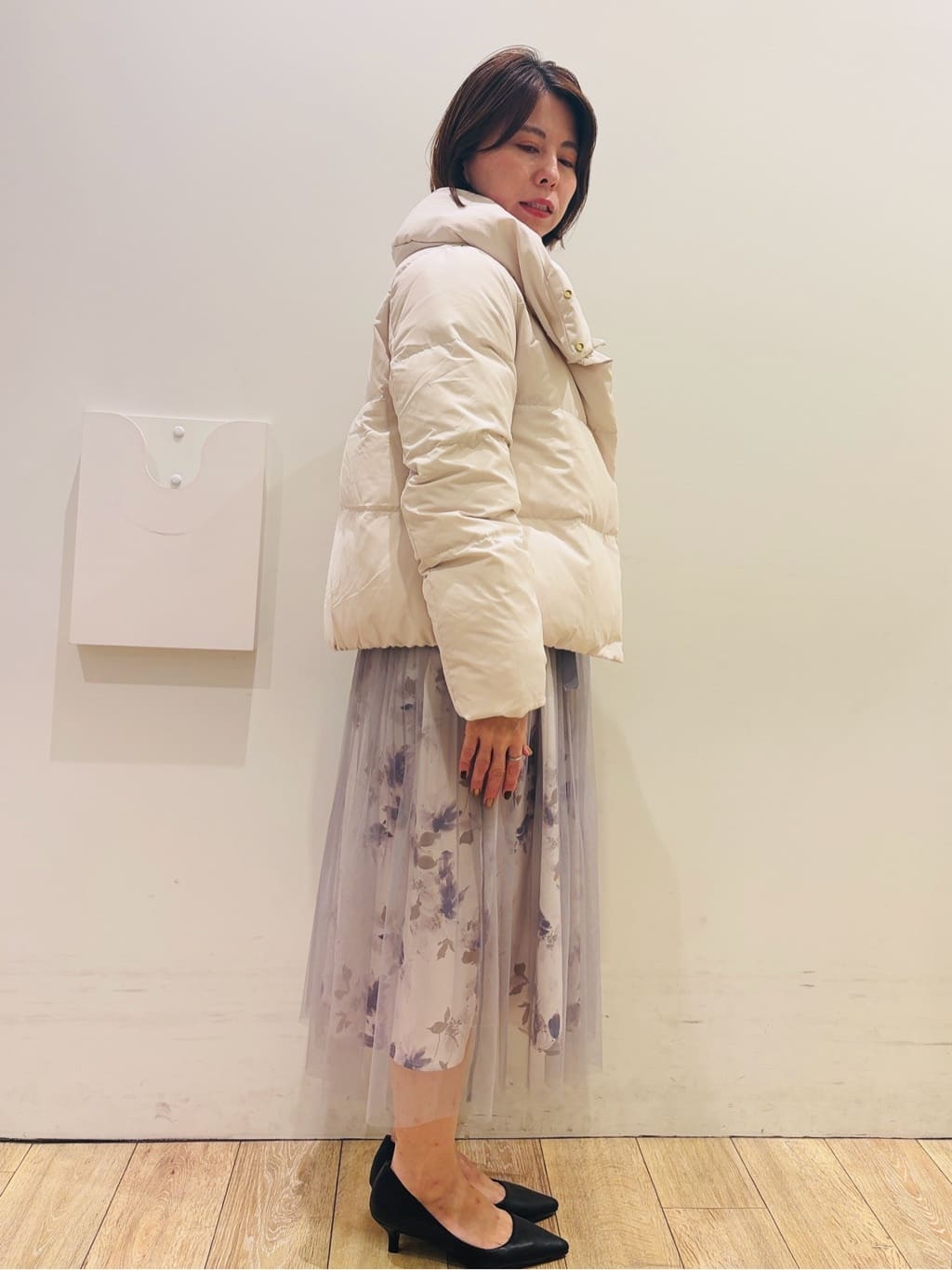 YUKOさんの「index｜KAWADAダウンショートコート【撥水／洗濯機OK／静電気防止裏地】《XS～LL》」を使ったコーディネート