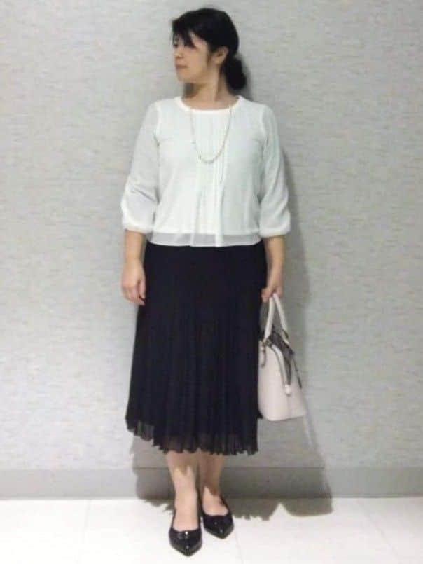 sakoさんの「Reflect｜【SS-4Lサイズ／通勤／セットアップ可】ノーカラージャケット」を使ったコーディネート