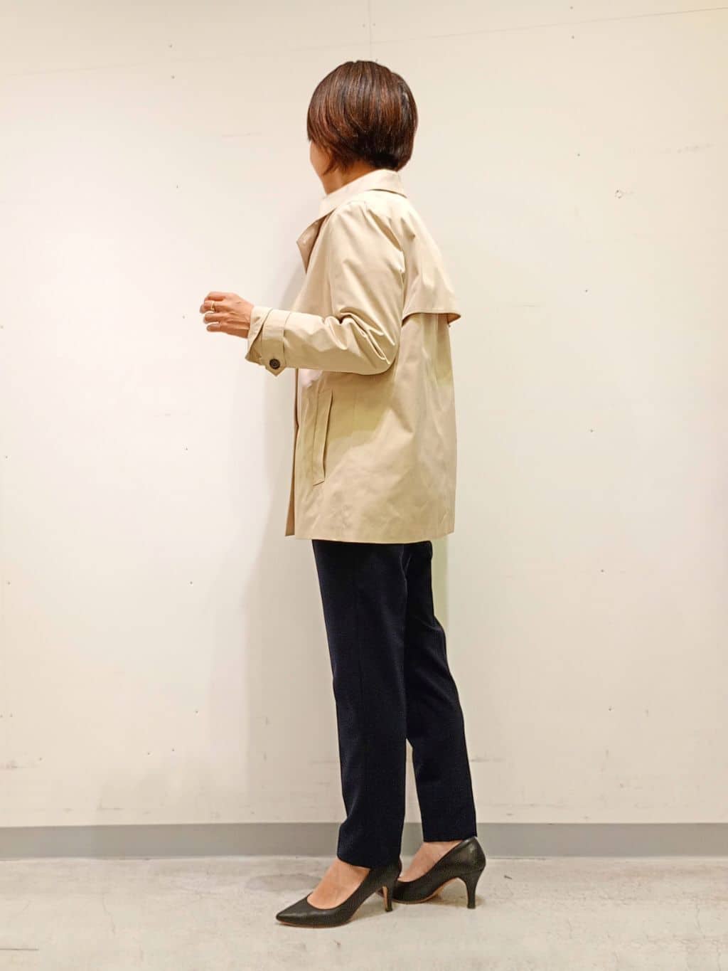 Kさんの「INDIVI｜【洗える／透けにくい】ジオメ柄プリントブラウス」を使ったコーディネート