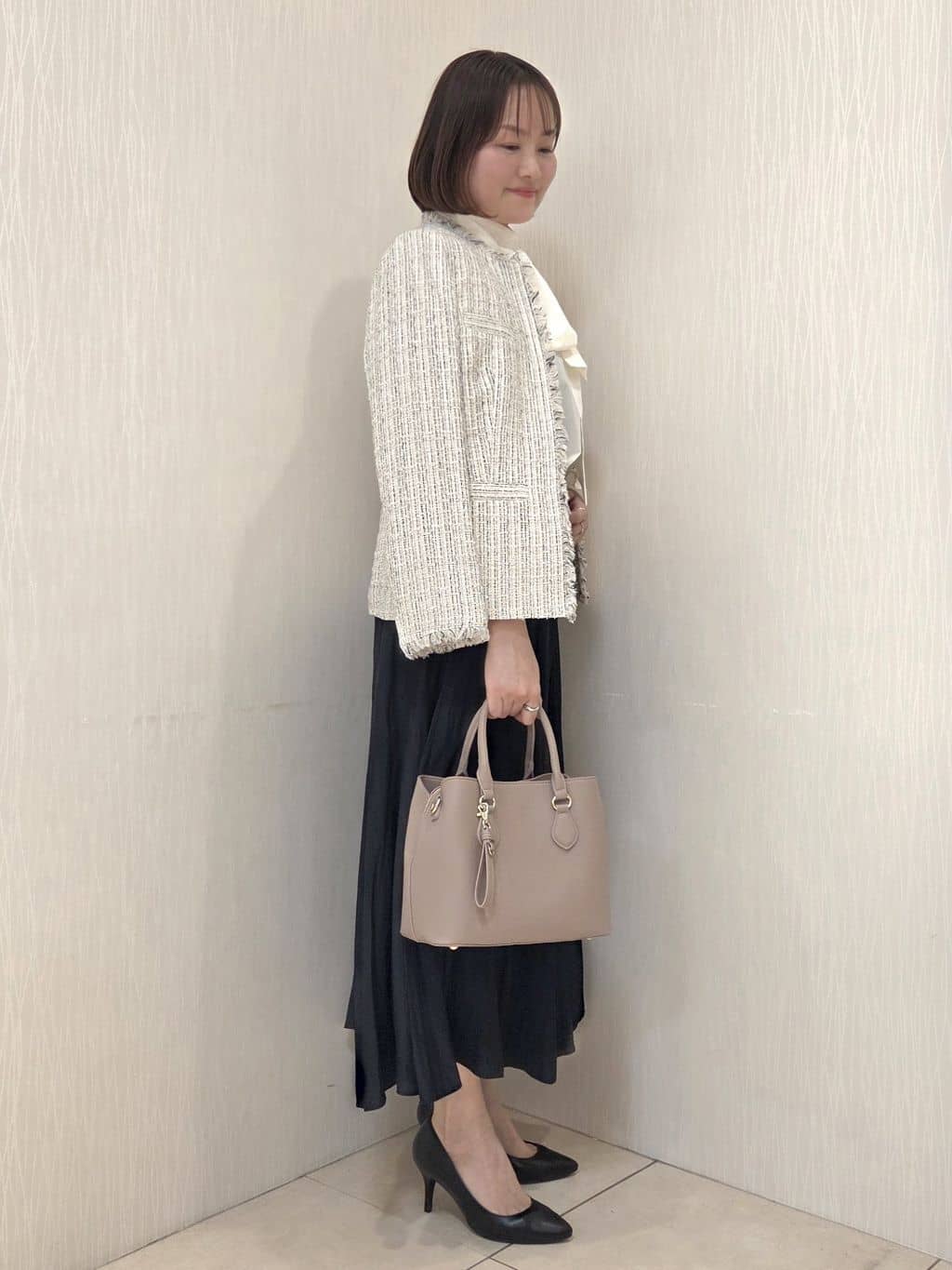 naokoさんの「UNTITLED｜【仕事着/スーツ】ファンシーツイード ジャケット」を使ったコーディネート