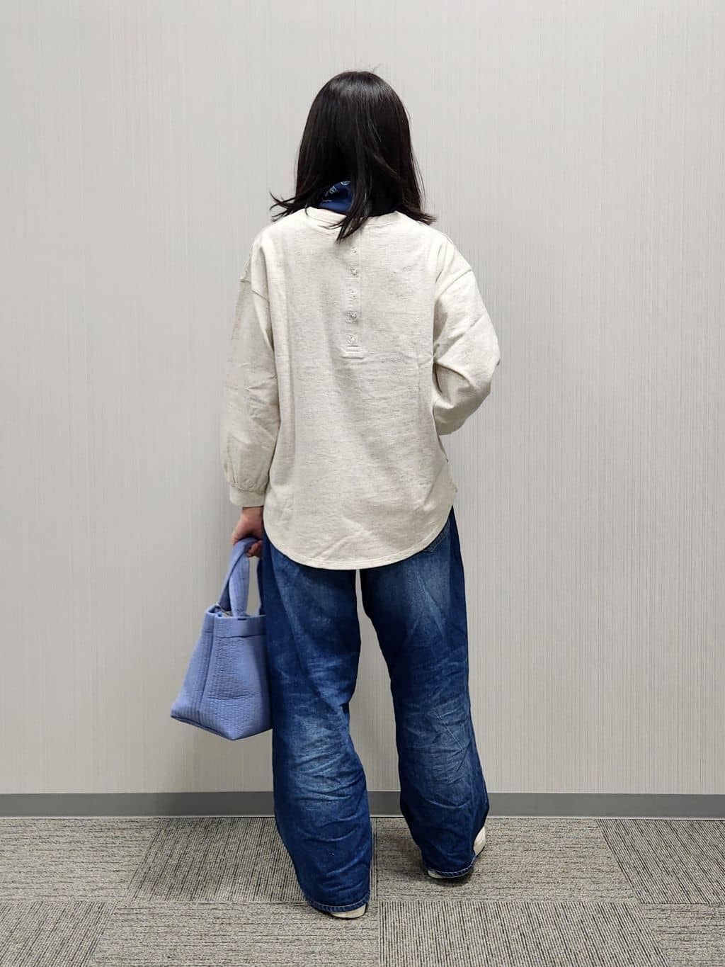 naraさんの「Dessin｜【360度可愛い・洗える】バックヘンリーカットソー」を使ったコーディネート
