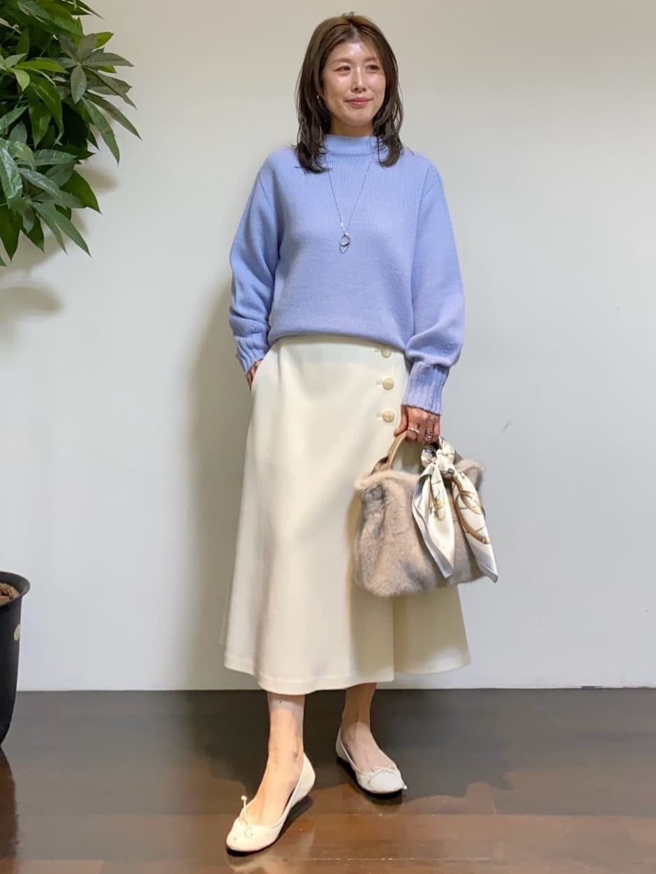 tomoさんの「UNTITLED｜【エレガント／ミディアウター】ミックスヘリンボンコート」を使ったコーディネート
