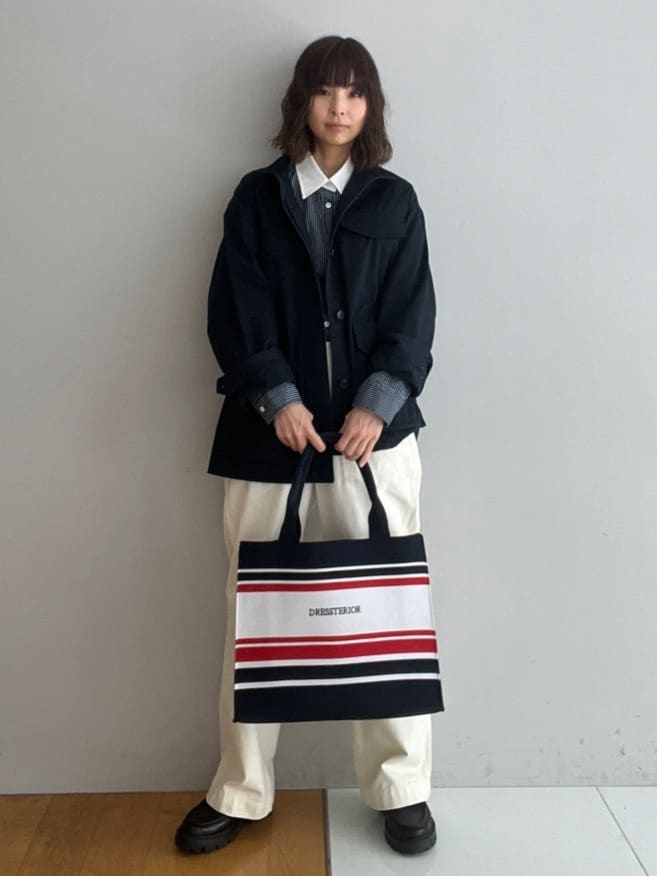 misaさんの「DRESSTERIOR｜【ウォッシャブル】コンパクトコットンミリタリーブルゾン」を使ったコーディネート