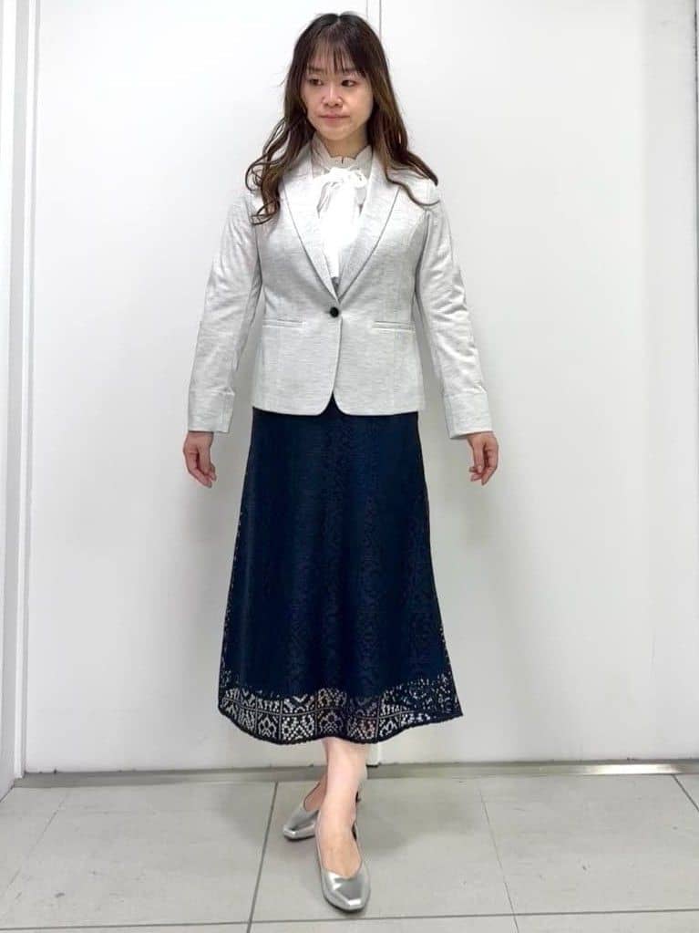 miさんの「Reflect｜【SS-4Lサイズ／UVカット／接触冷感】匠ジャケット／ベーシックテーラード」を使ったコーディネート