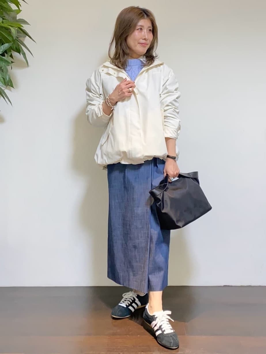 tomoさんの「UNTITLED｜【洗える】スポンディッシュ ケーブル柄ニット」を使ったコーディネート