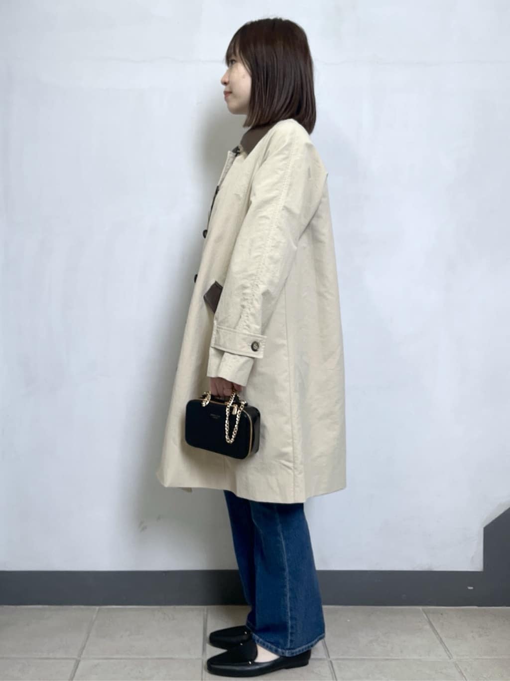 mikiさんの「OPAQUE.CLIP｜撥水ステンカラーコート【洗える】」を使ったコーディネート