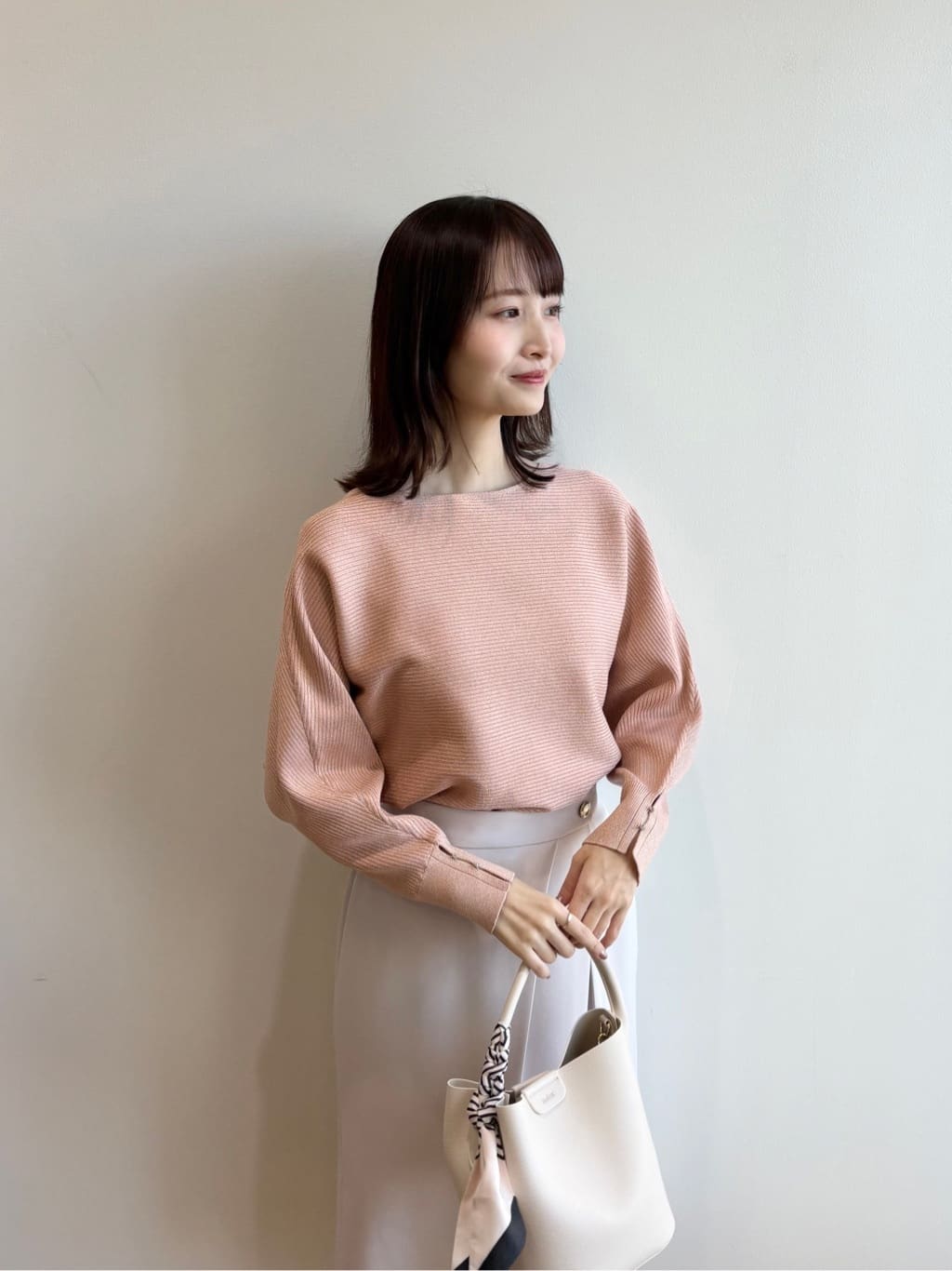 みさかさんの「index｜ドルマンリブニット【洗濯機OK／抗ピル】《5col》」を使ったコーディネート