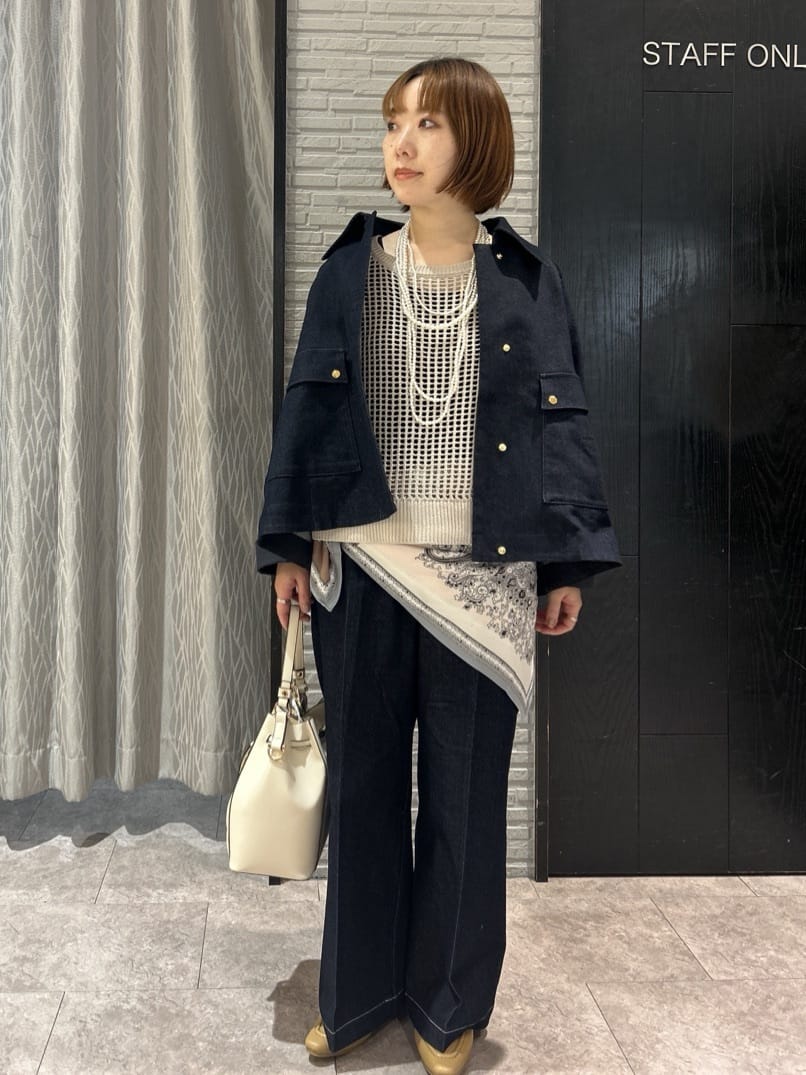 ga_riさんの「THE SHOP TK｜大人かっこいい 軽やかデニム＆チノブルゾン」を使ったコーディネート