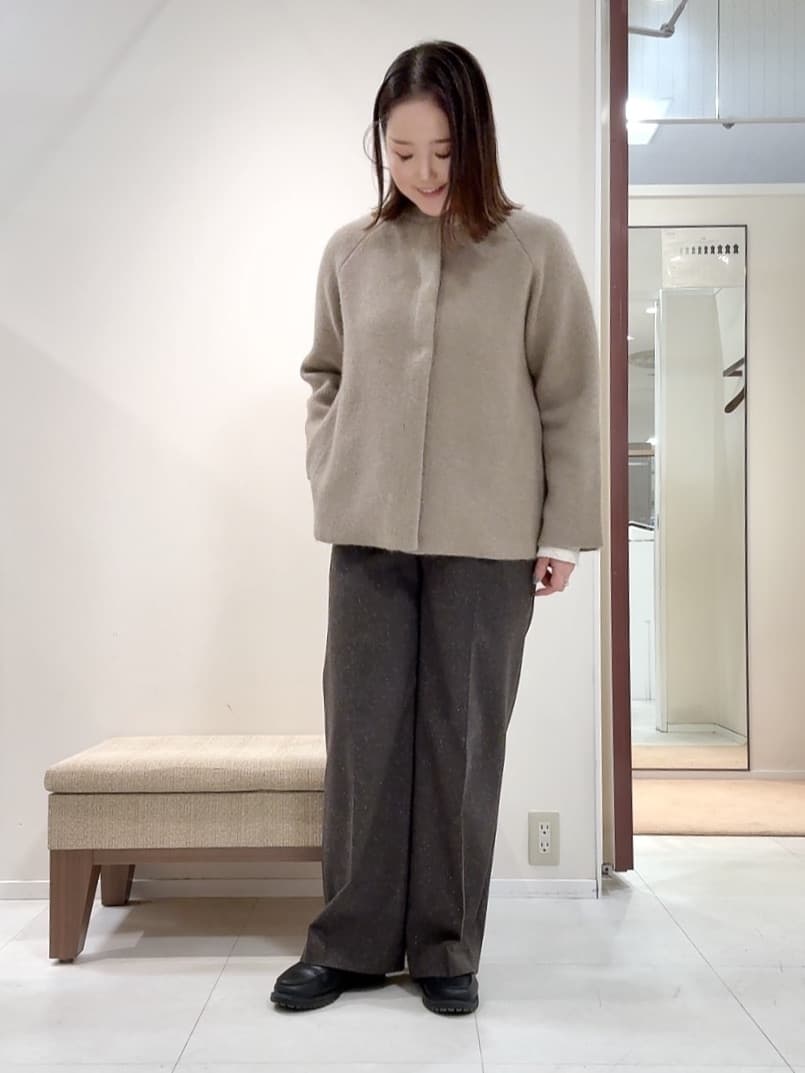 YUIさんの「UNTITLED｜【軽アウター/ミドル丈】ウールニットコーディガン」を使ったコーディネート