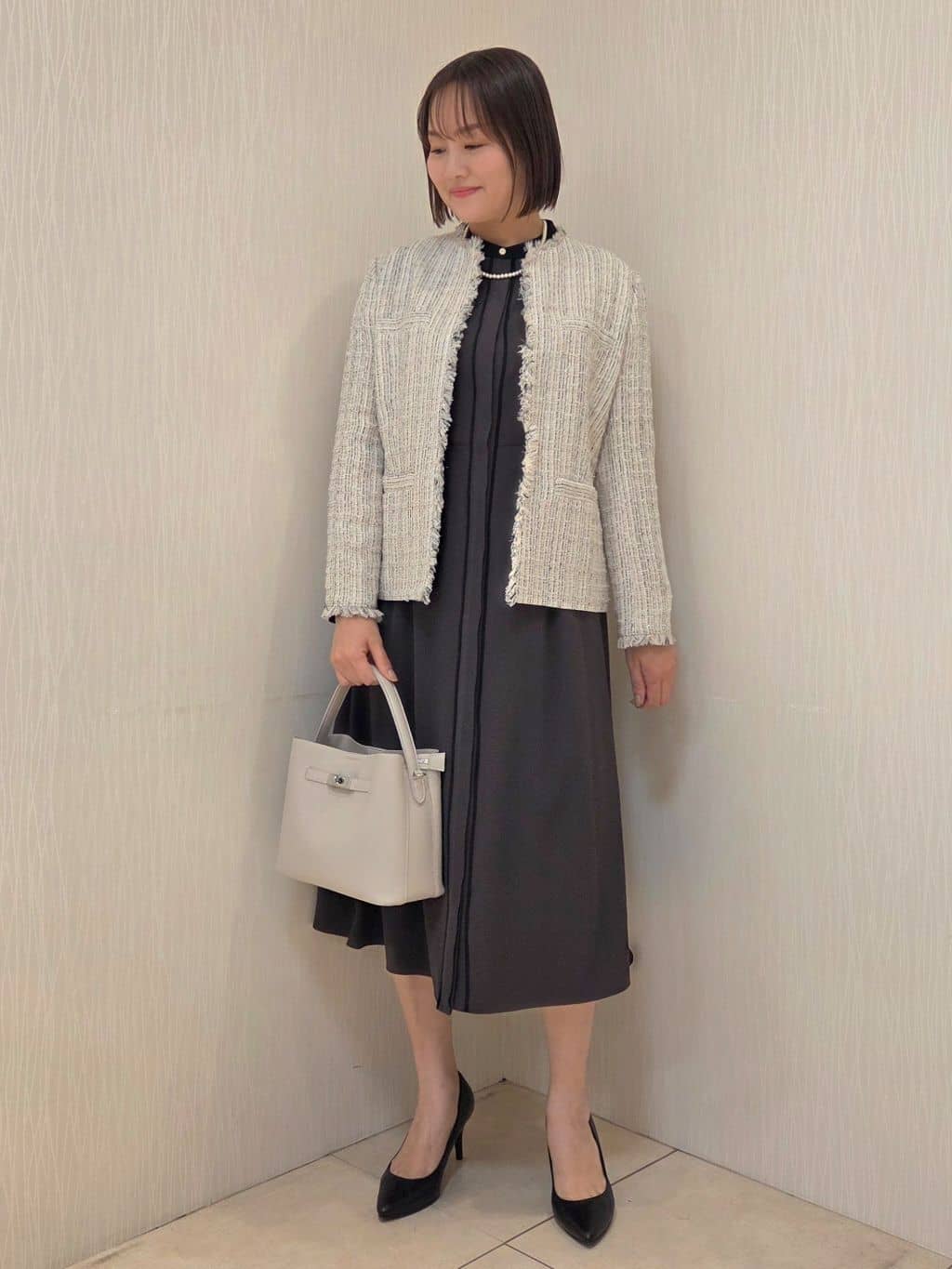 naokoさんの「UNTITLED｜【仕事着/スーツ】ファンシーツイード ジャケット」を使ったコーディネート