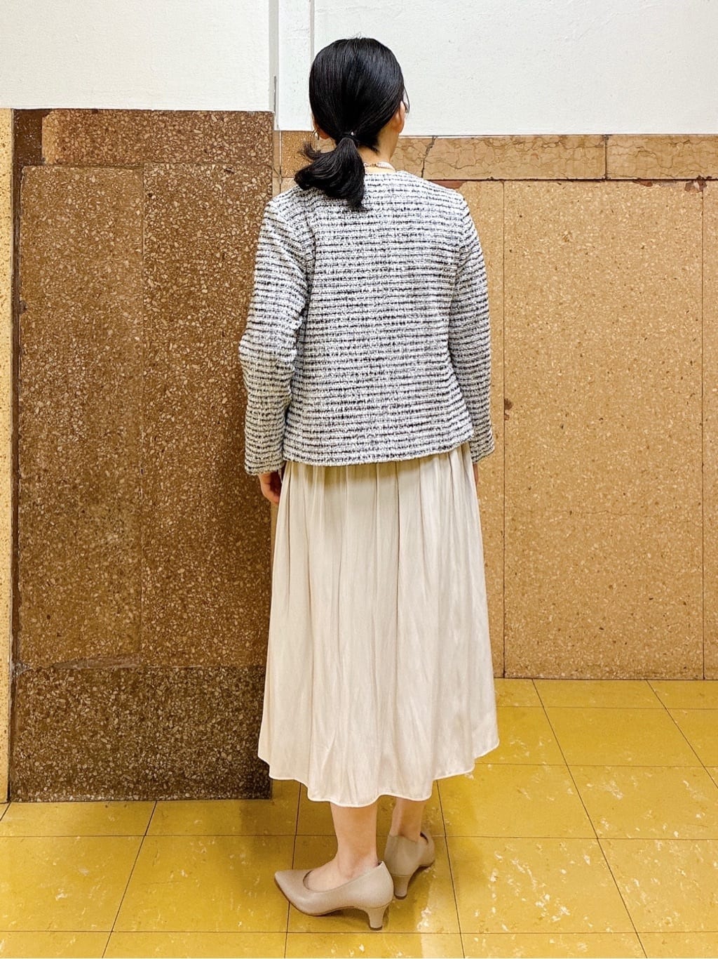 hattoriさんの「INDIVI｜【洗える】ギャザーフレアワンピース」を使ったコーディネート