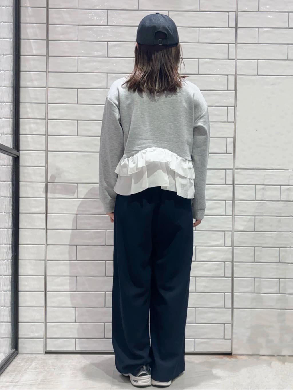 ranさんの「OPAQUE.CLIP｜裾フリルドッキングトップス【洗濯機OK】」を使ったコーディネート