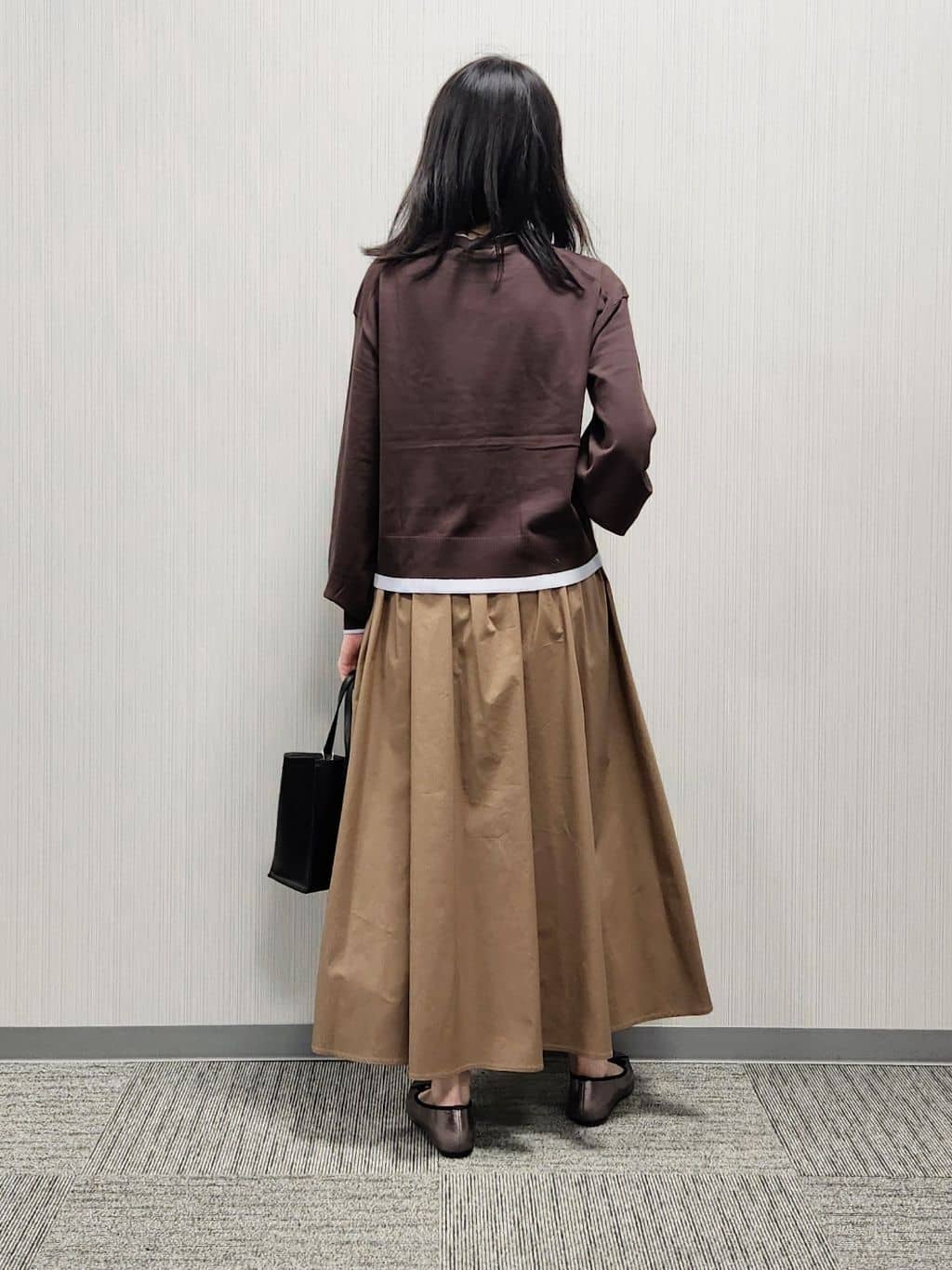 naraさんの「Dessin｜【洗える】バイカラーデザインニット」を使ったコーディネート