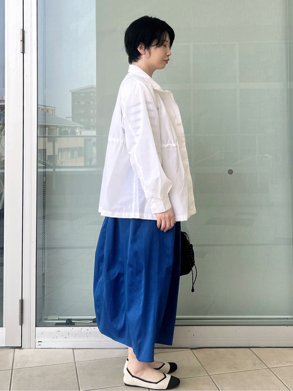 yo-koさんの「OPAQUE.CLIP｜撥水スタンドZIPブルゾン【洗濯機OK／UVケア／花粉対応】」を使ったコーディネート
