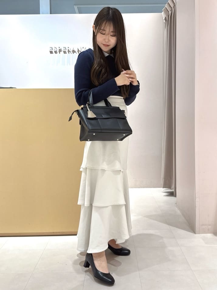 neinaさんの「ESPERANZA｜【晴雨兼用/12時間パンプス】約5.0cm　歩きやすくて疲れにくい」を使ったコーディネート