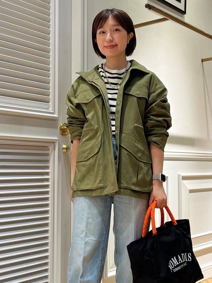 つじ まこさんの「DRESSTERIOR｜◆【ウォッシャブル】コットンフルニードルボーダーニット」を使ったコーディネート