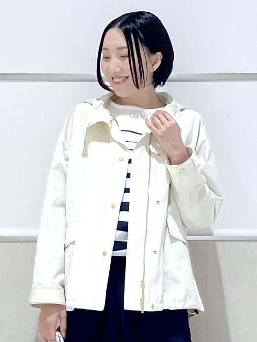 eriko さんの「Dessin｜【撥水/2WAY】フーディーブルゾン」を使ったコーディネート