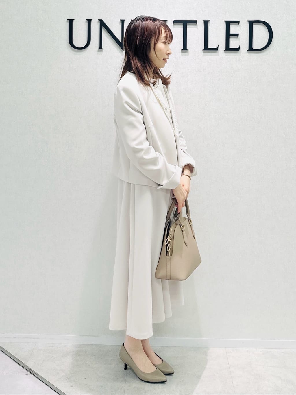 Miwaさんの「UNTITLED｜【追加6/日本製】2連フェイクパールネックレス」を使ったコーディネート