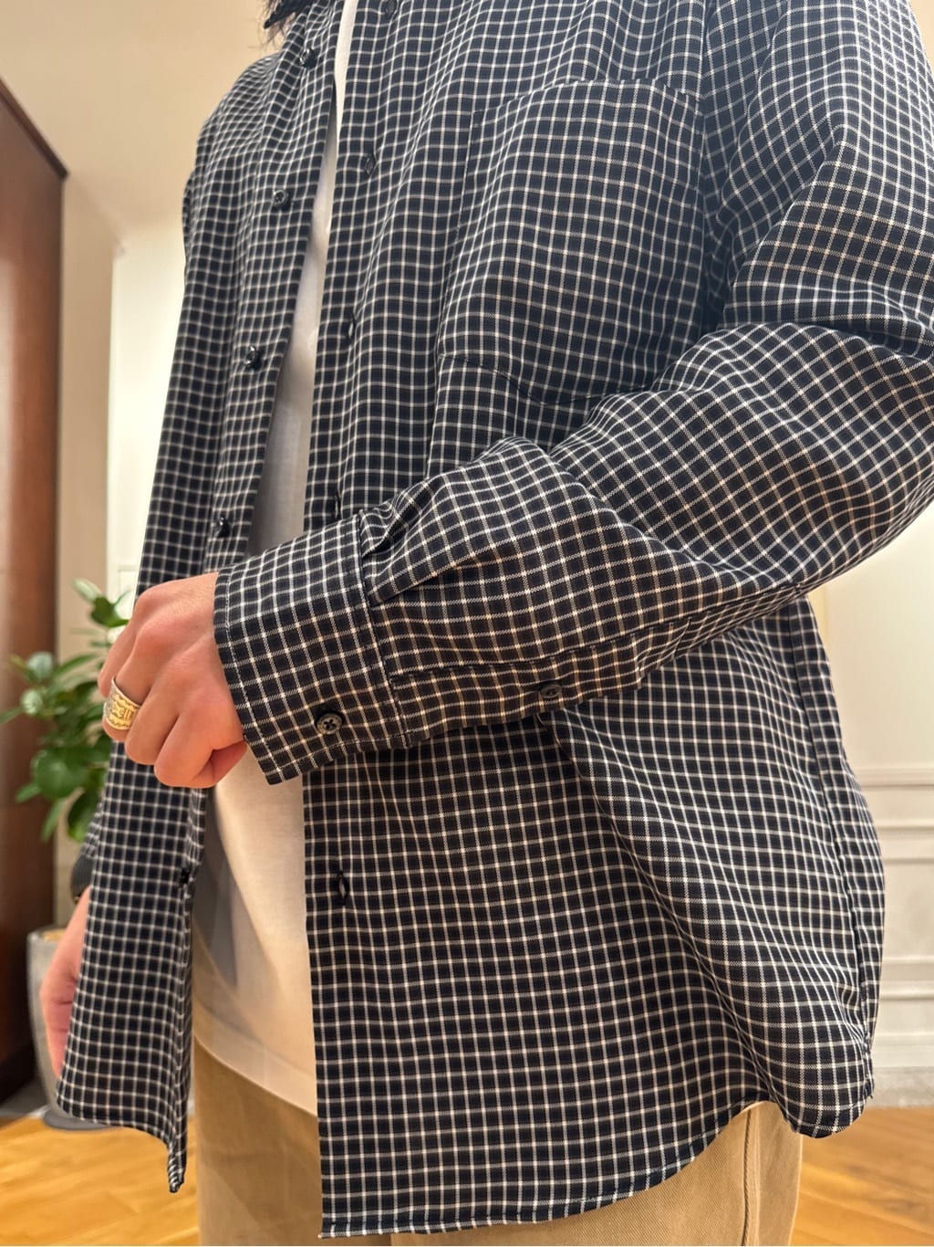 kawarataniさんの「DRESSTERIOR｜ミニチェックシャツ」を使ったコーディネート