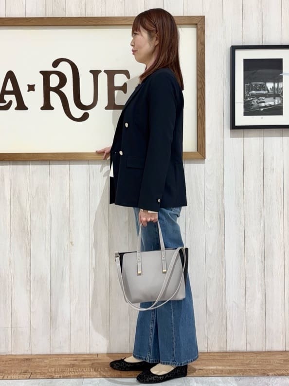 みきぽんさんの「SHOO･LA･RUE｜【セットアップ可/S-LL/洗濯機可】マニッシュに決まる ダブルブレストジャケット」を使ったコーディネート