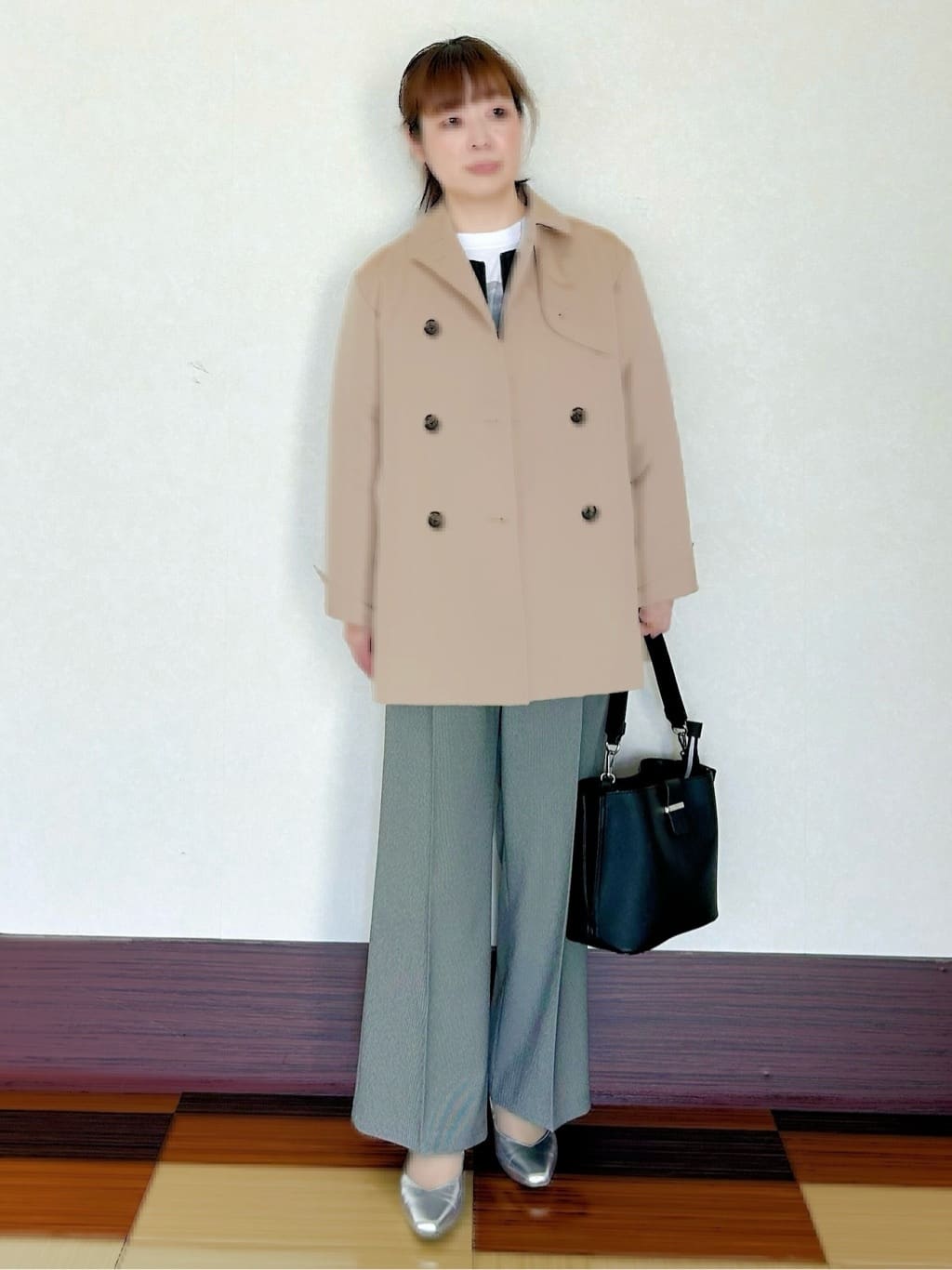 ひーさんの「Reflect｜【ライトアウター／ゆったり羽織れる／気軽な羽織りに◎】ライトブルゾン」を使ったコーディネート