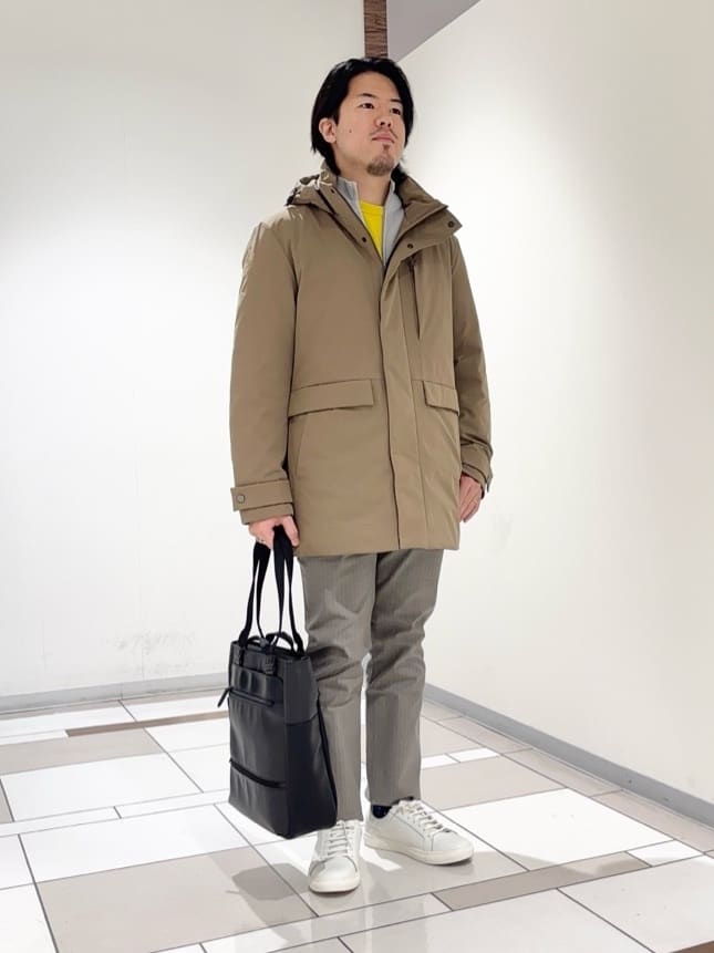 及川さんの「TAKEO KIKUCHI｜【None Of Stress】ストレッチ ダウンブルゾン」を使ったコーディネート