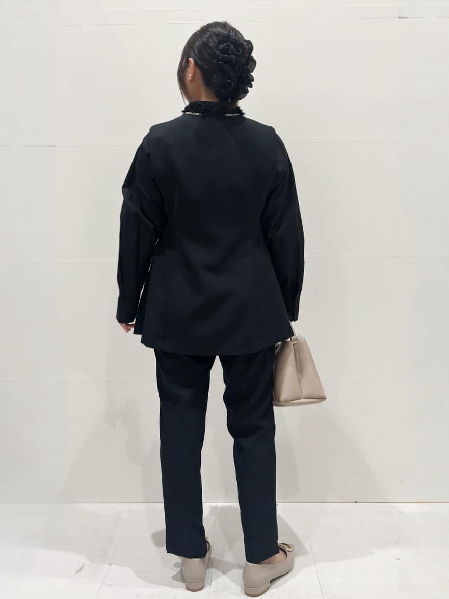 Minさんの「OPAQUE.CLIP｜ペプラムジレ／セットアップ対応可【洗濯機OK】」を使ったコーディネート