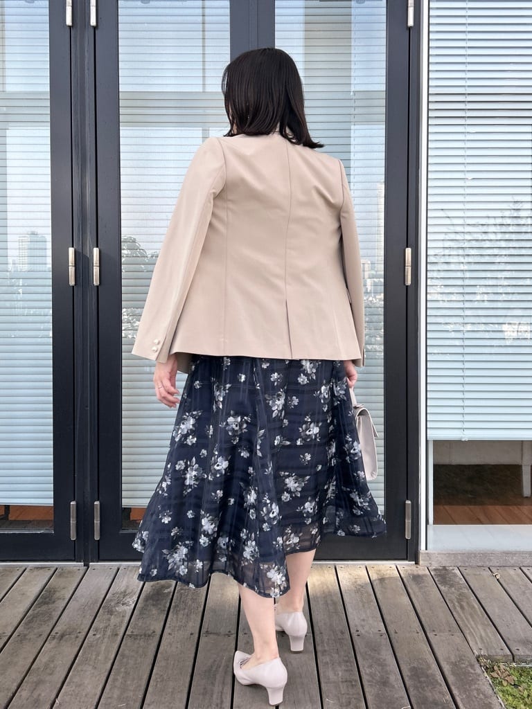 shinoさんの「Couture brooch｜【洗える・通勤】パール調ボタン テーラードジャケット」を使ったコーディネート