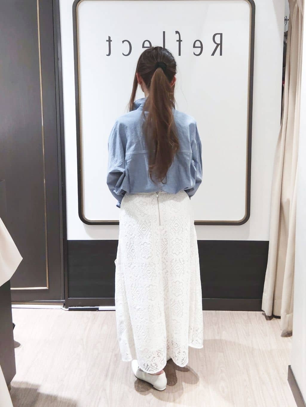 Chiiさんの「Reflect｜【羽織にも◎】ダンガリーシャツ」を使ったコーディネート