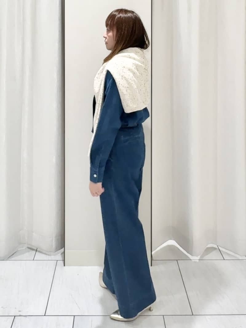 ʏᴜᴋɪᴋᴏさんの「UNTITLED｜◆【洗える/すっきり丈】ラメノット ニットカーディガン」を使ったコーディネート