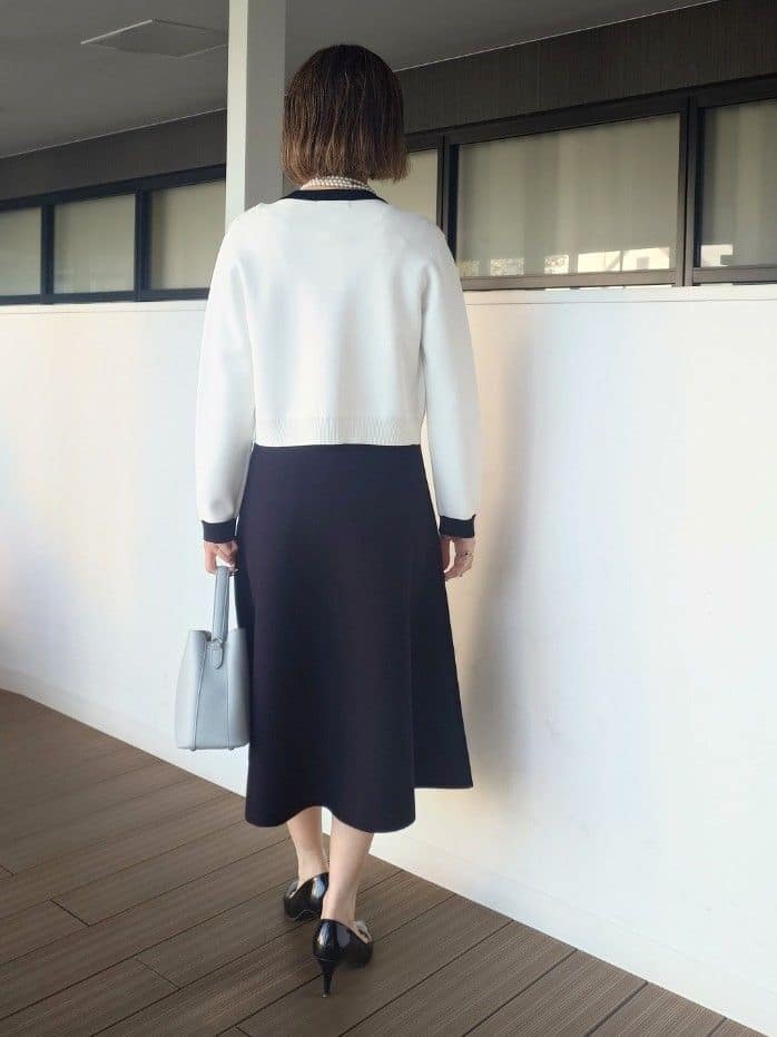 MUTSUKOさんの「UNTITLED｜【洗える/ジャケット風】ミラノリブカーディガン」を使ったコーディネート