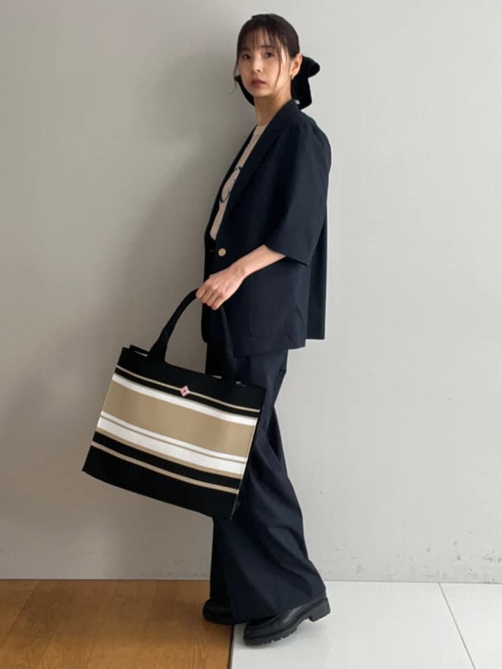 misaさんの「DRESSTERIOR｜【接触冷感/セットアップ可】 2WAYストレッチスリークオータージャケット」を使ったコーディネート