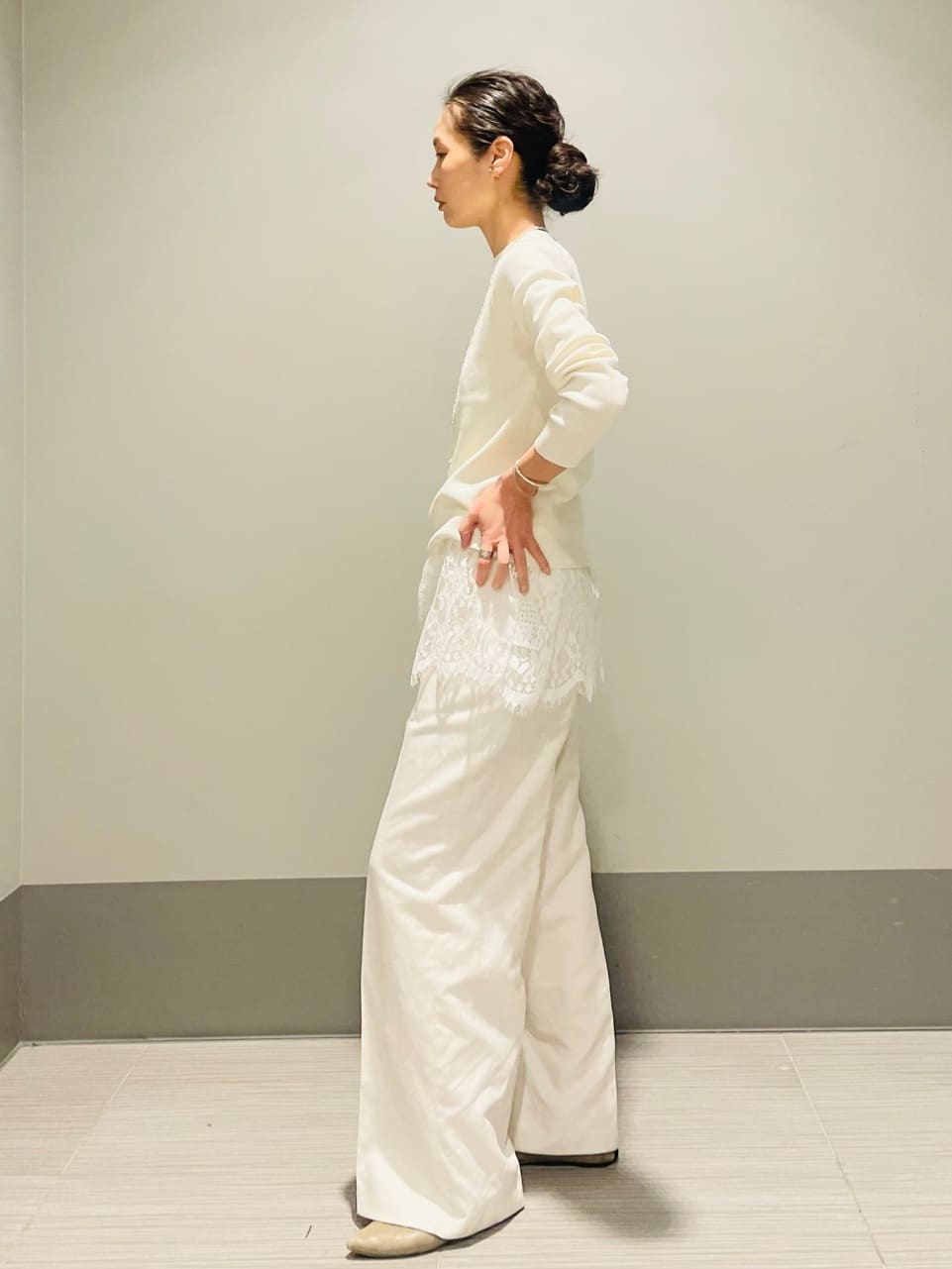Annさんの「DRESSTERIOR｜◆【ウォッシャブル】コットンフルニードルニット」を使ったコーディネート
