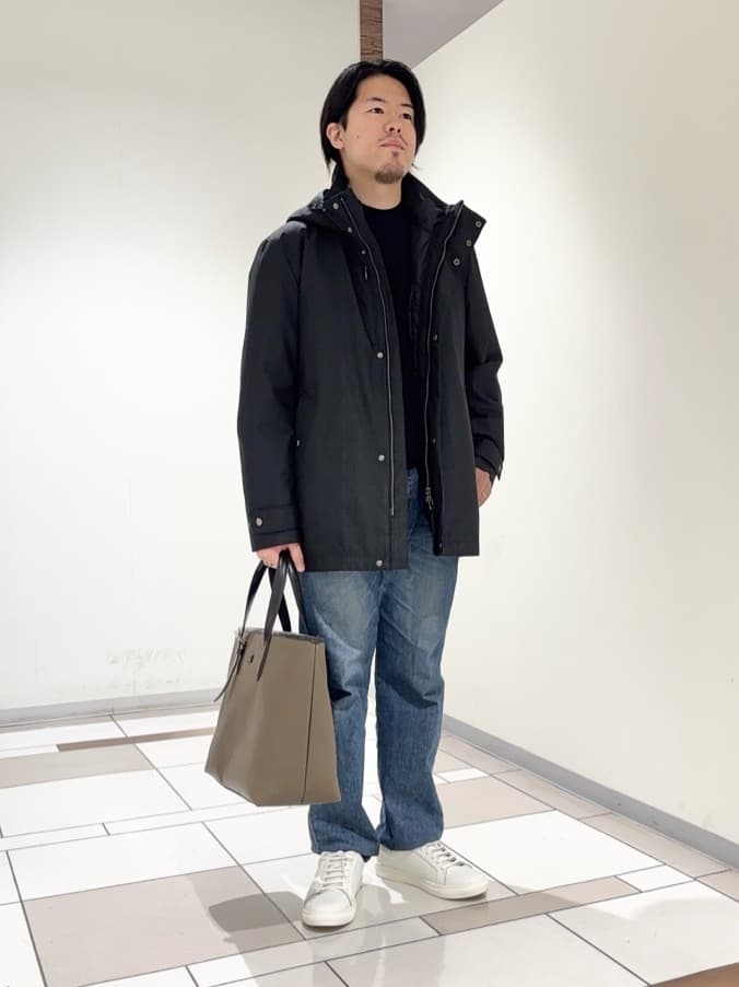 及川さんの「TAKEO KIKUCHI｜【3WAY】グレンチェック ダウンライナー ブルゾン」を使ったコーディネート