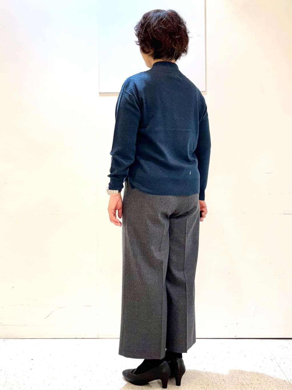 ヤスコさんの「Reflect｜アーガイル柄ハイネックニット」を使ったコーディネート