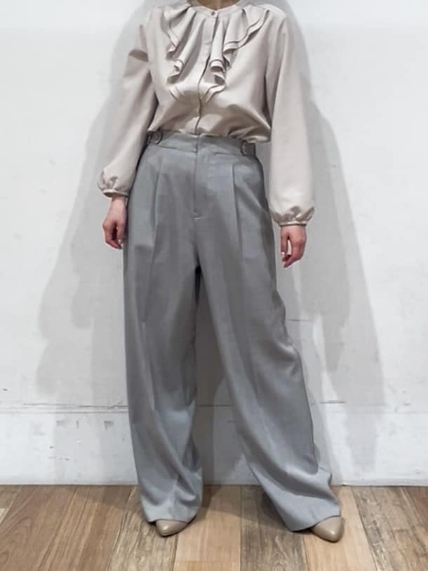 山さんさんの「grove｜【マシンウォッシュ/防シワ】ダブルテーラードジャケット【着回しカセット】」を使ったコーディネート