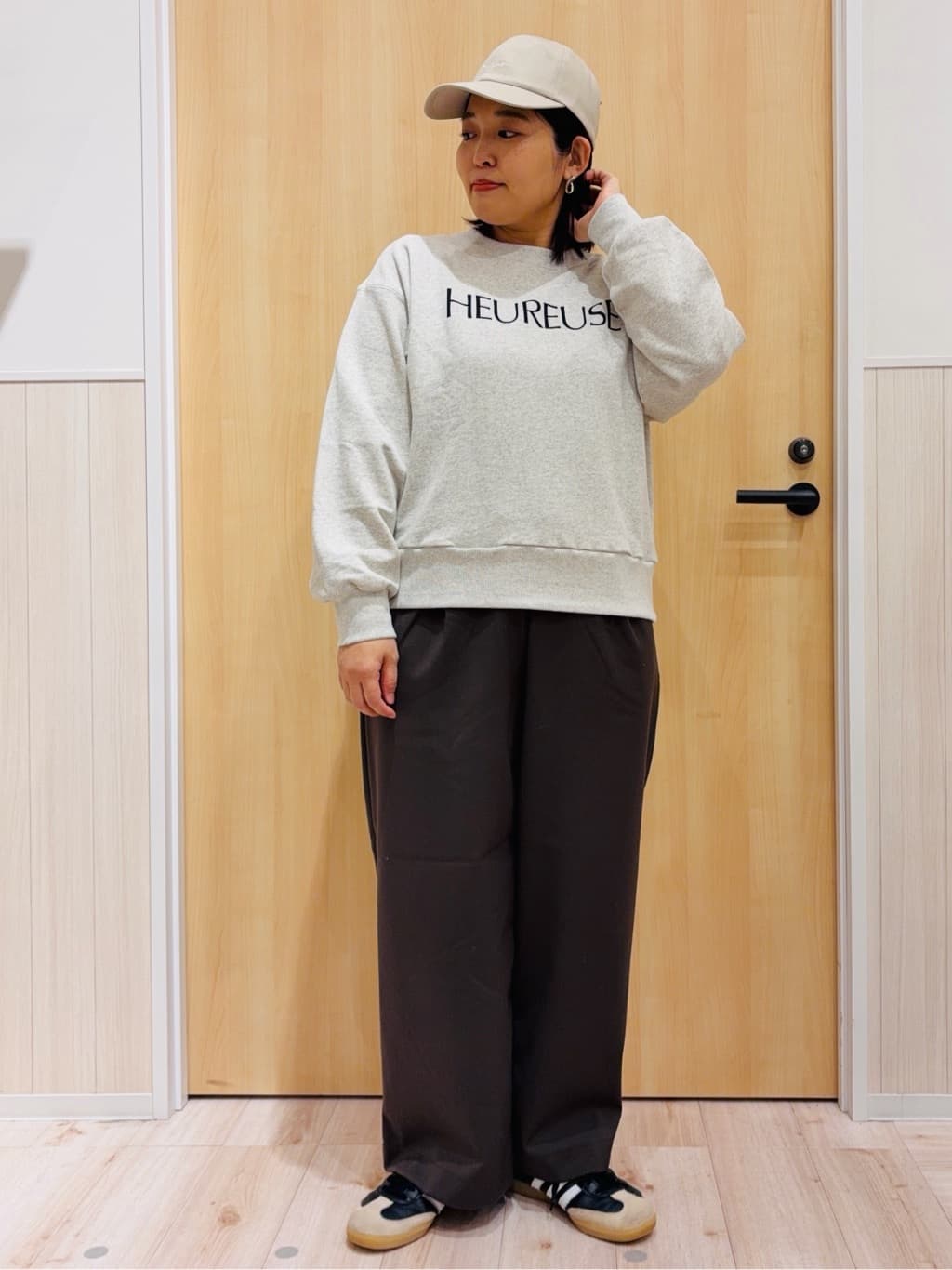 すーさんの「SHOO･LA･RUE｜【S-LL】大人も取り入れやすい BIGシルエット MA－1ブルゾン」を使ったコーディネート