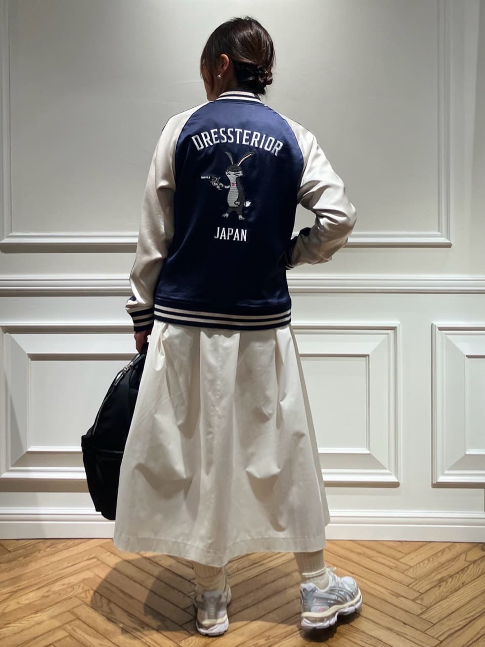 TSUKUIさんの「DRESSTERIOR｜【MonoMax4月号掲載】ピストルラビット スカジャン」を使ったコーディネート