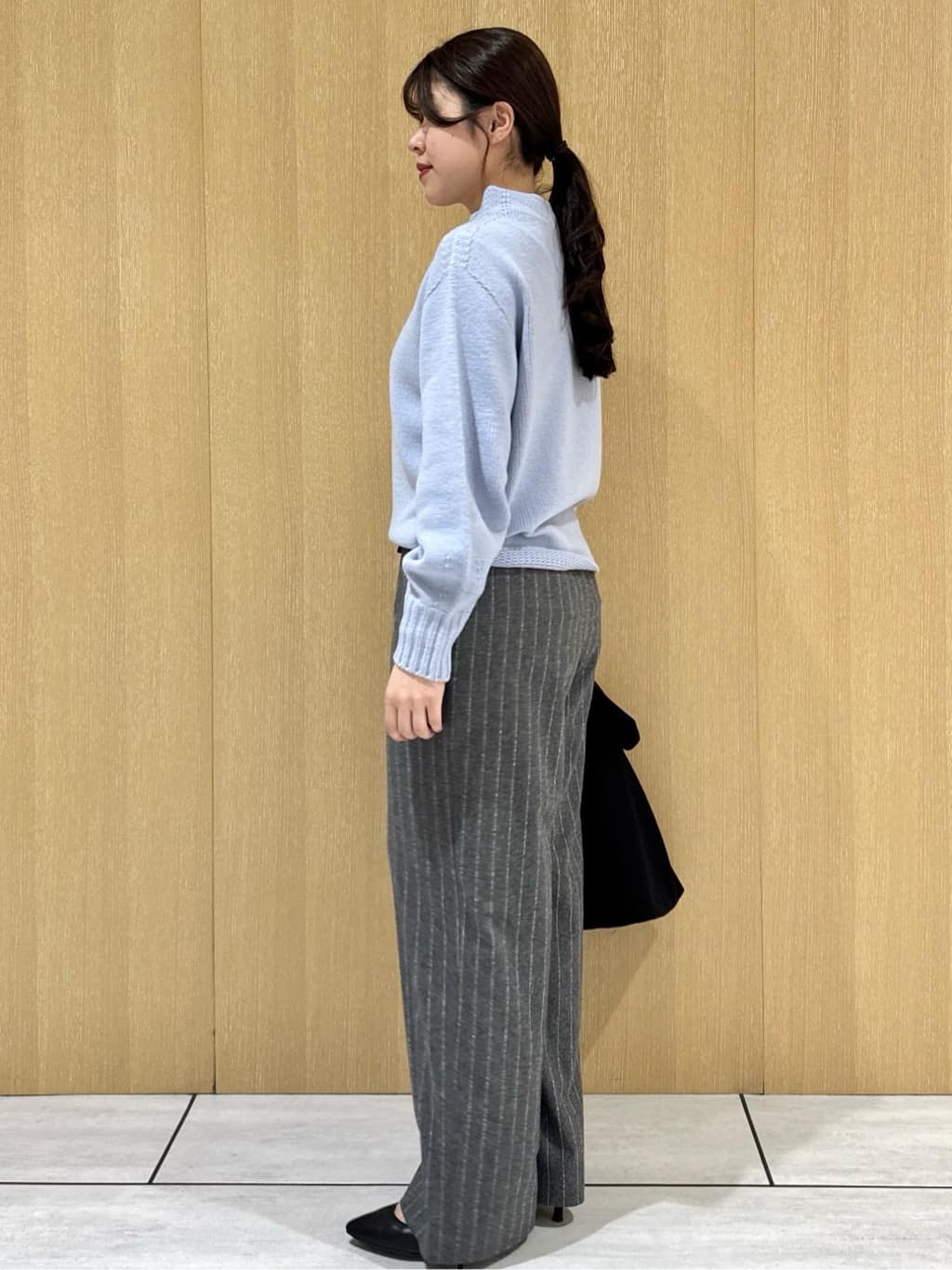 nanaさんの「UNTITLED｜【洗える】スポンディッシュ ボトルネックニット」を使ったコーディネート