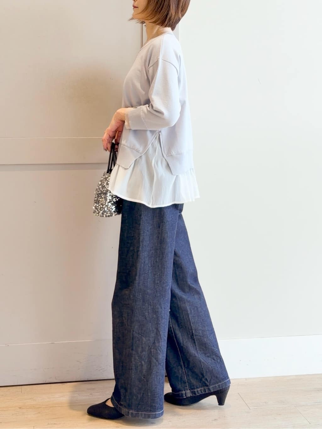 yamakoさんの「grove｜【SOMETHING&times;grove別注】LISAWIDE DENIM PANTS」を使ったコーディネート