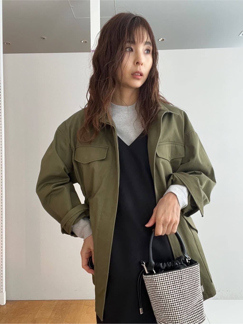 misaさんの「DRESSTERIOR｜【ウォッシャブル】コンパクトコットンミリタリーブルゾン」を使ったコーディネート