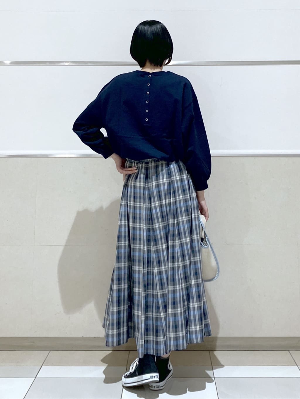 eriko さんの「Dessin｜【360度可愛い・洗える】バックヘンリーカットソー」を使ったコーディネート