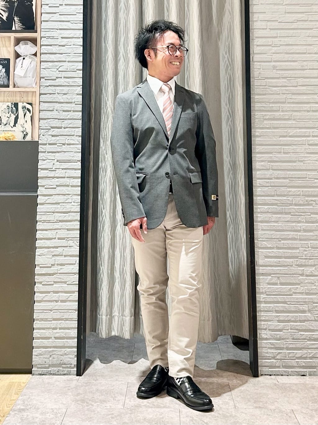 KENJI Iさんの「THE SHOP TK｜CARREMAN/キャリーマン ジャケット セットアップ可／洗濯機OK」を使ったコーディネート