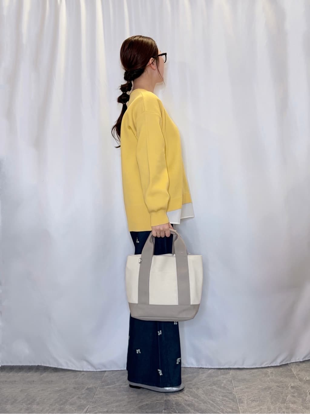 おうめさんの「SHOO･LA･RUE｜配色キャンバストートバッグ」を使ったコーディネート