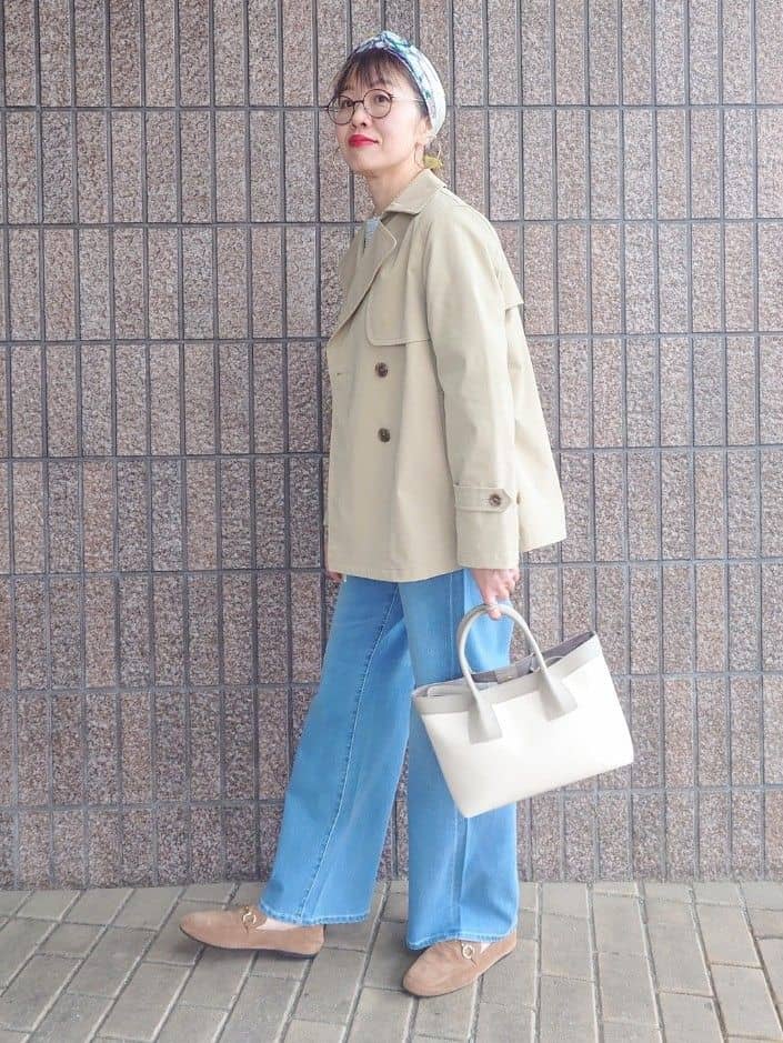 MUTSUKOさんの「UNTITLED｜◆【洗える】ツイードドルマンブラウス」を使ったコーディネート